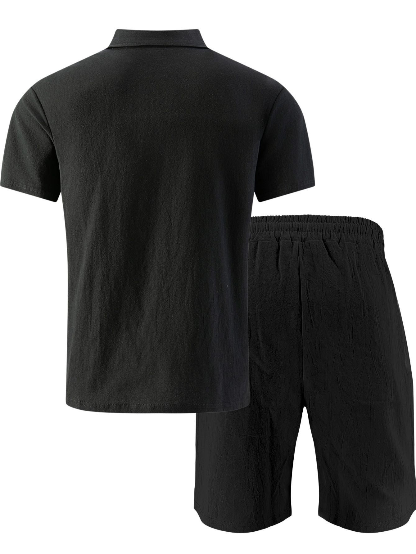 Men's Textured Linen Polo Shor - Short Linen Drawstring review and price