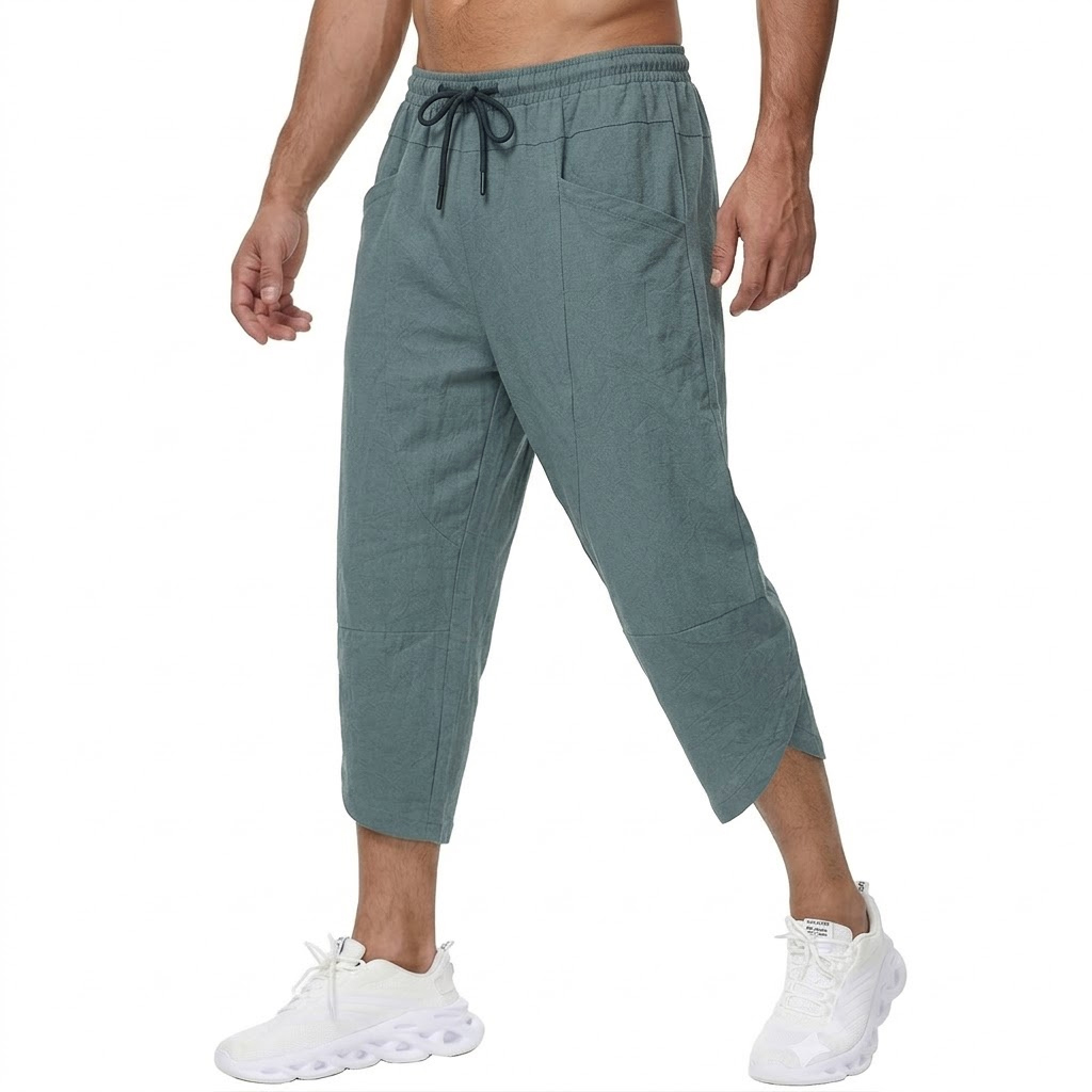 Summer Men's Linen Casual Shor - Short Linen Drawstring review and price