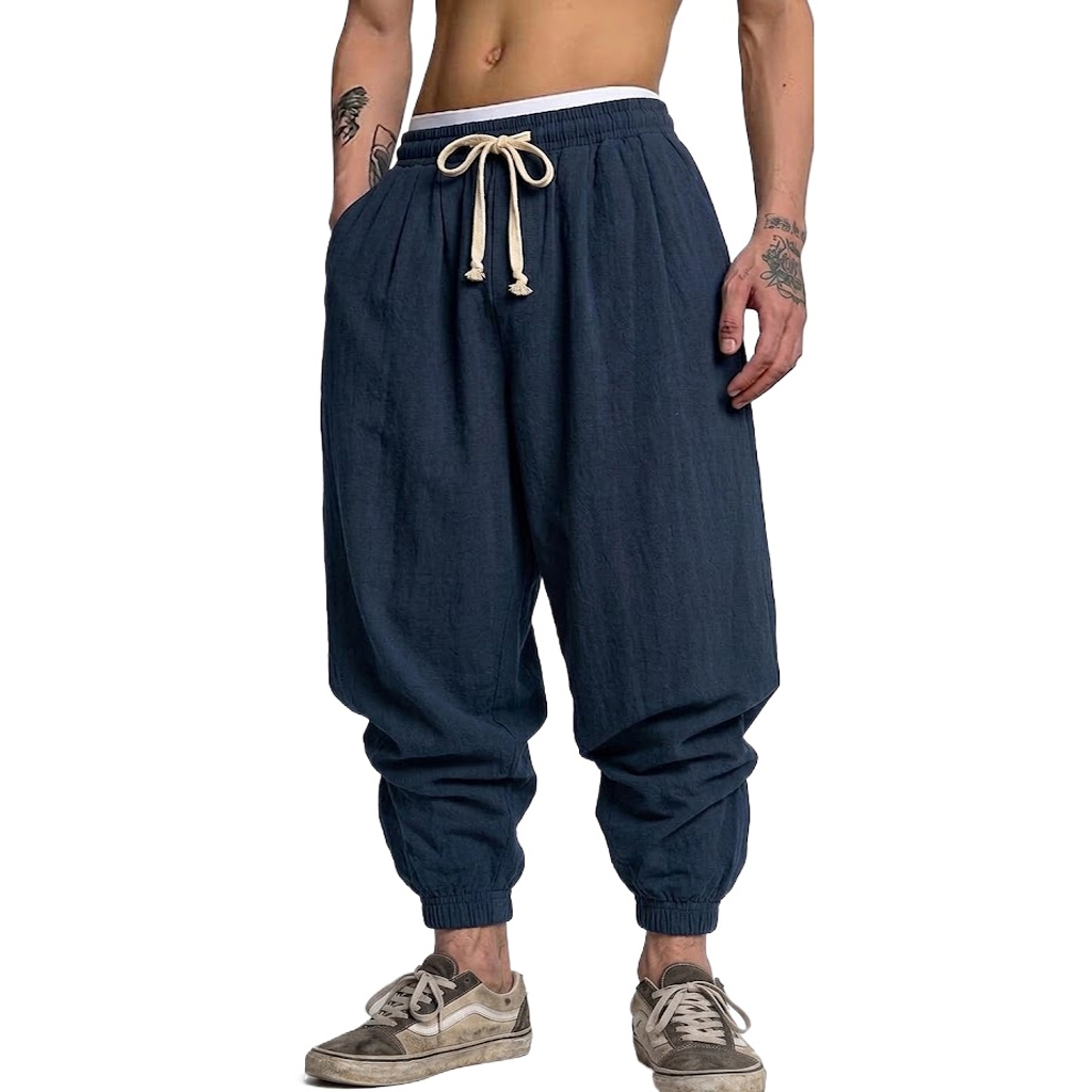 Korean Cotton Linen Trousers A - Short Linen Drawstring review and price