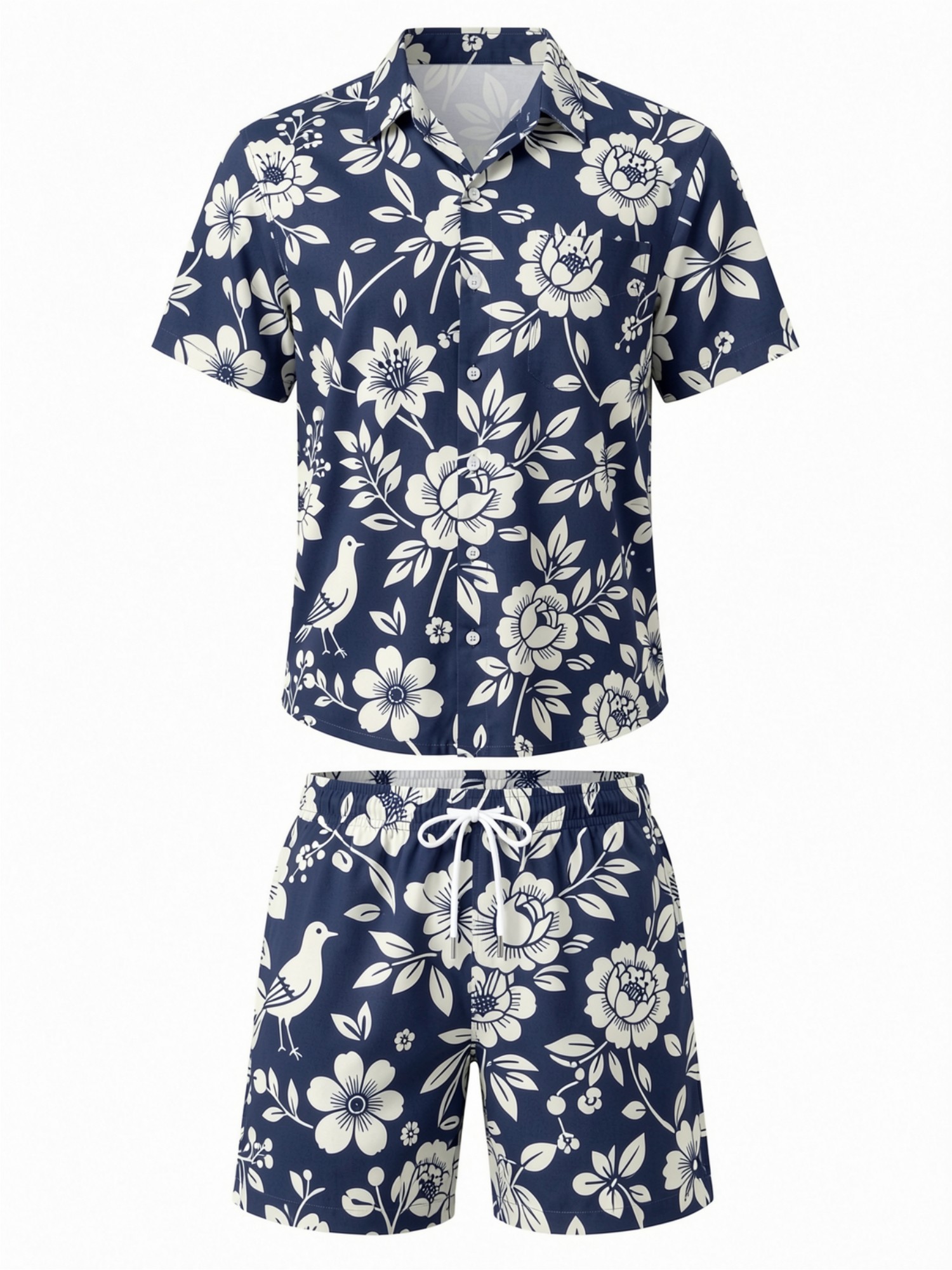 Mens Floral Short Sleeve Shirt - Resort Shirt Floral review and price
