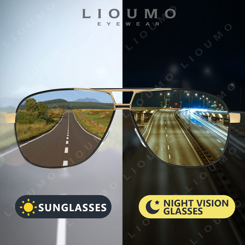 LIOUMO Aviation Sunglasses Men - Sunglasses Aviator Polarized review and price