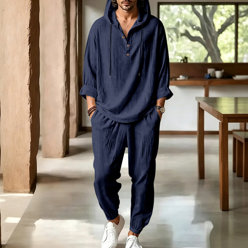 Men's Summer Linen 2 Piece Set - Short Linen Drawstring review and price