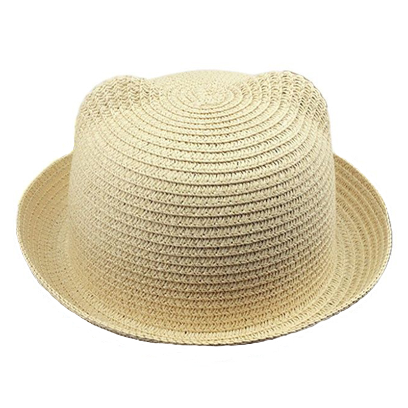 Cute Cat Ear Breathable Curved - Bucket Hat Straw review and price