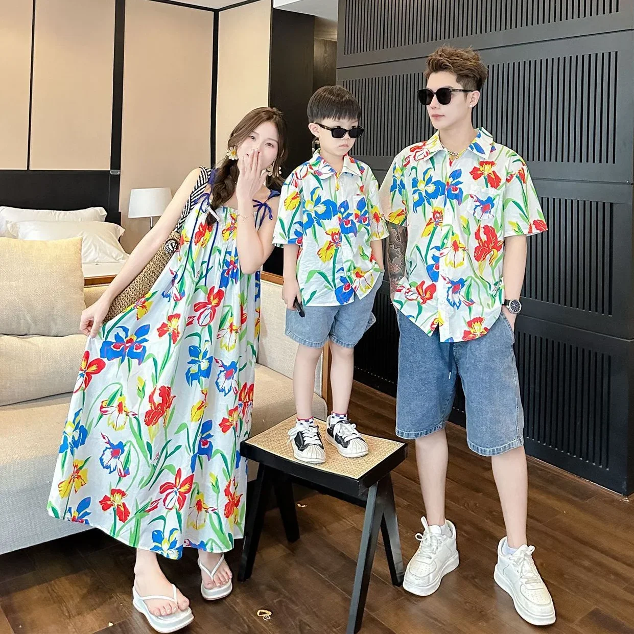 VacationClothes Korean Mommy a - Resort Shirt Floral review and price