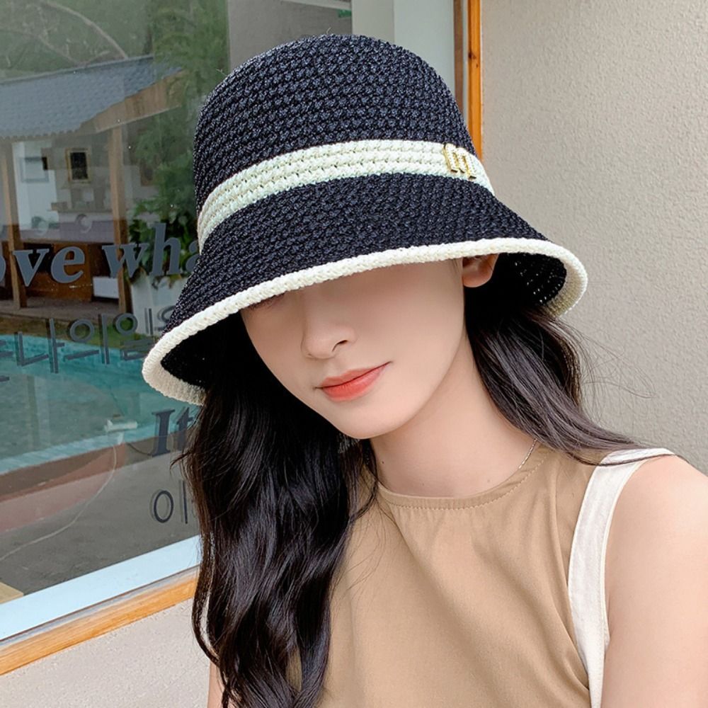 Elegant Bow Fisherman Hat Fold - Bucket Hat Straw review and price