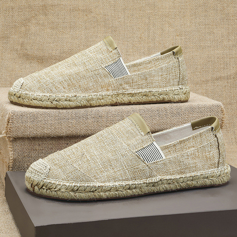 2025New Men Linen Casual Shoes - Espadrille Slip On review and price