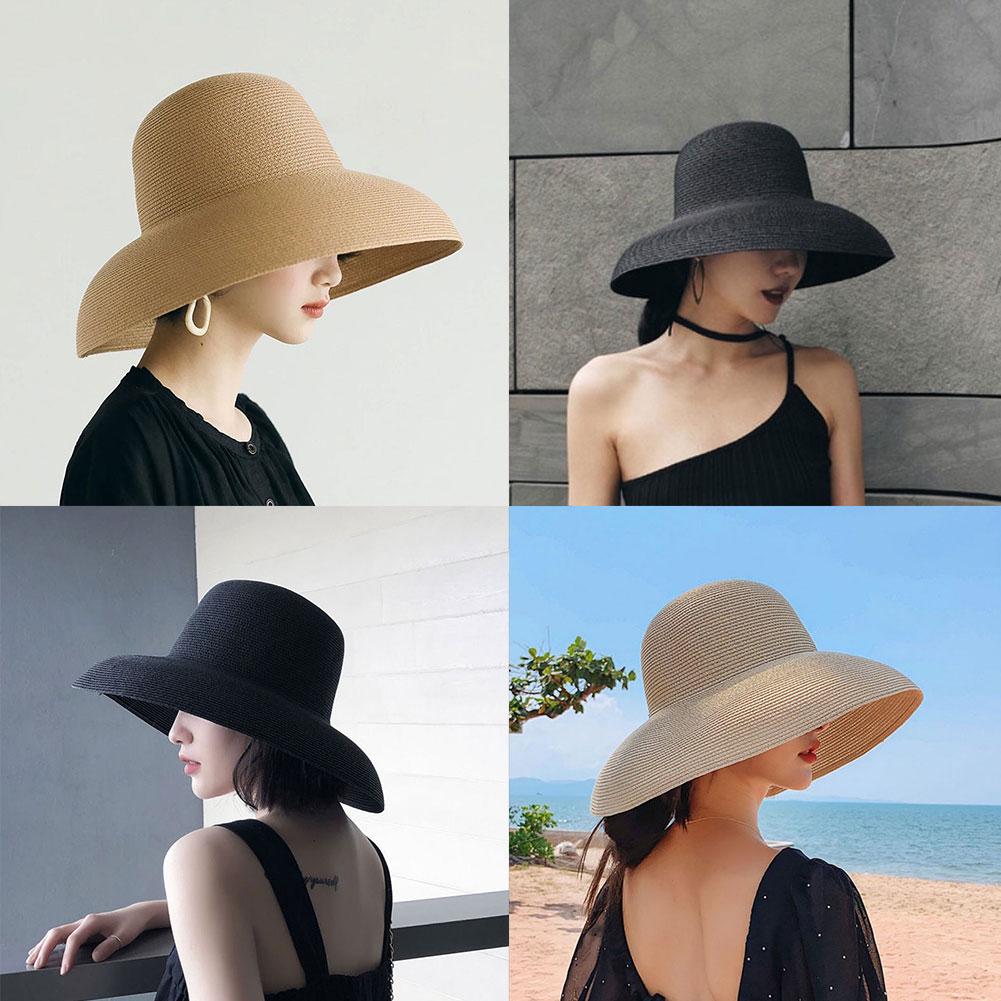 French Hepburn Style Wide Brim - Bucket Hat Straw review and price