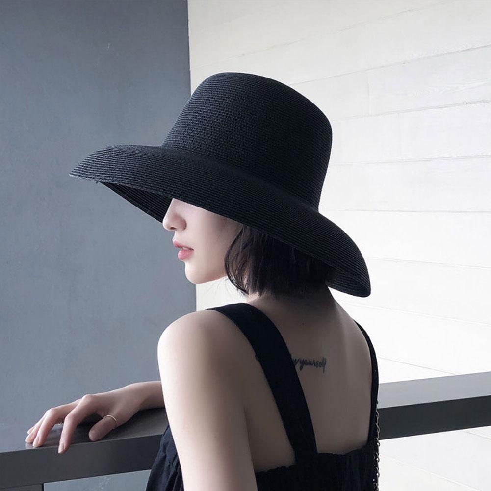 French Hepburn Style Wide Brim - Bucket Hat Straw review and price