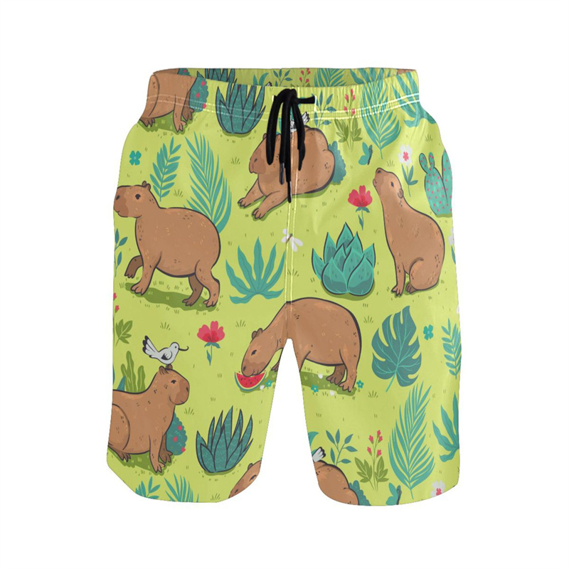 Cartoon Animal 3d Print Capyba - Trunks Board Surf review and price