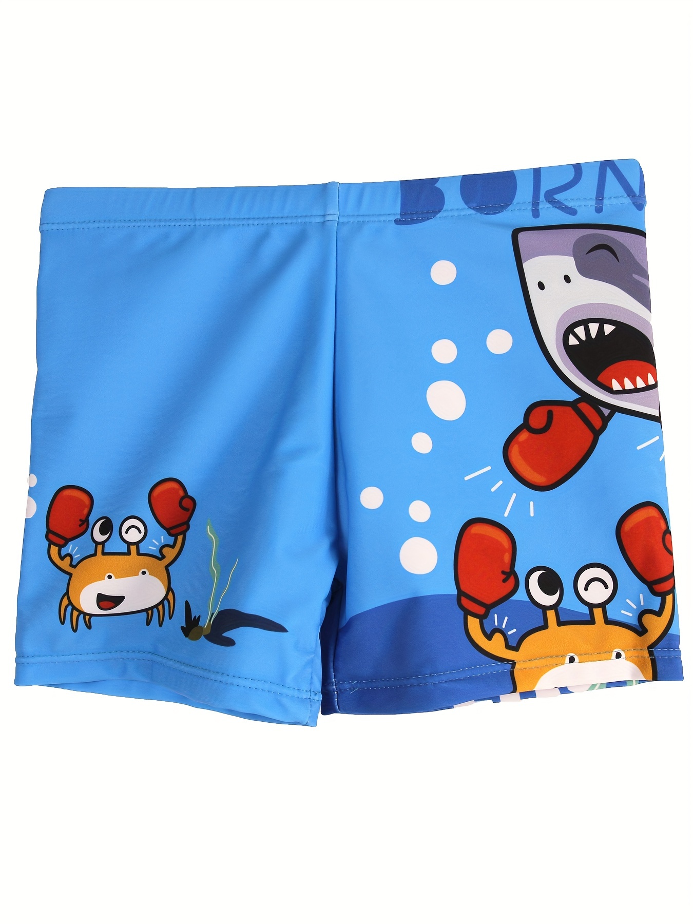 Cartoon Boxing Crab And Shark  - Swim Trunk Quick Dry review and price